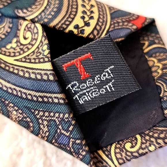 Robert Talbott for Satel's Silk Paisley Necktie Handmade (rare) Vintage Tie - Picture 6 of 10